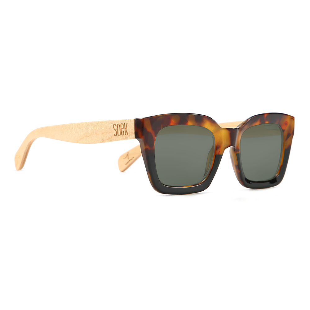 RIVIERA TOFFEE Black Graduated Lens l Walnut Arms