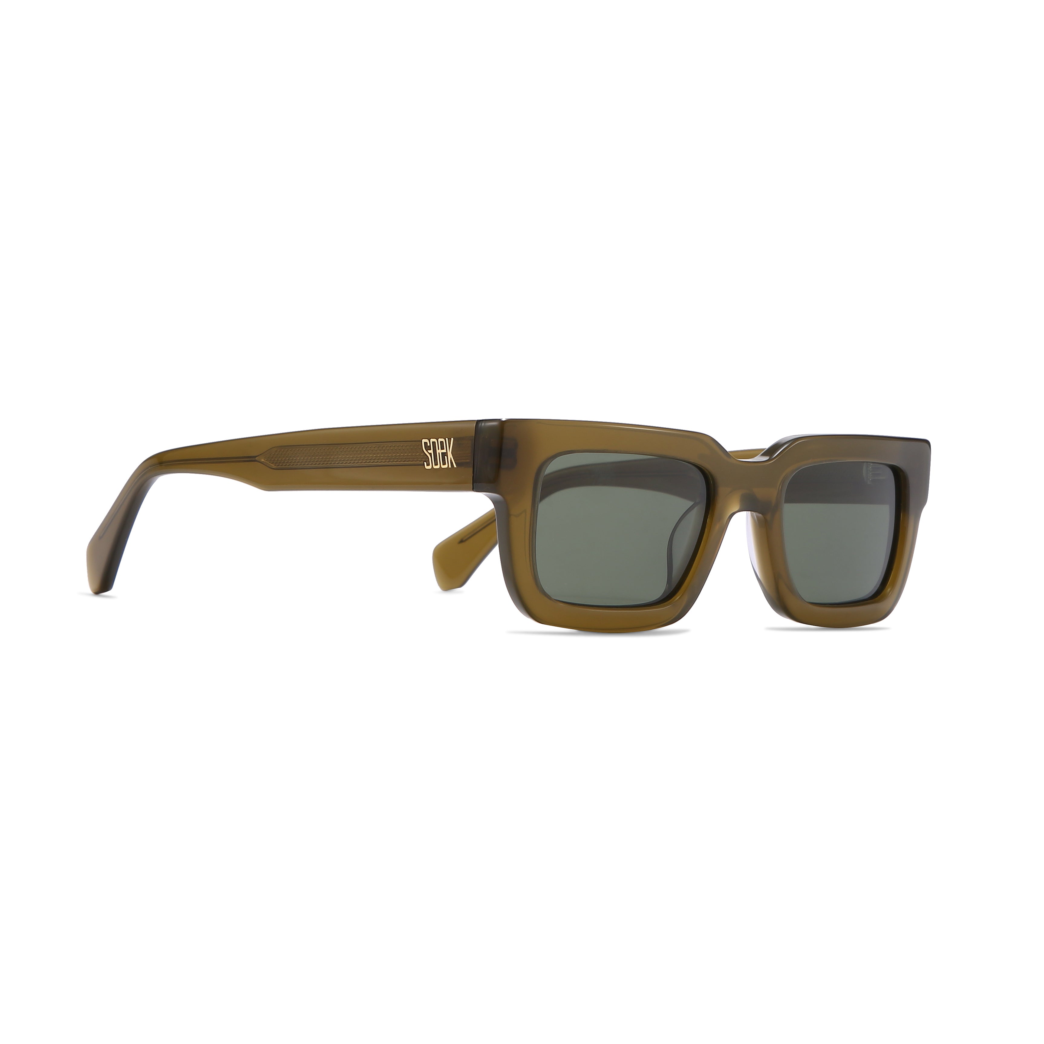 ROVE MOSS - Bio Acetate Khaki Frame l Black Polarised Lens