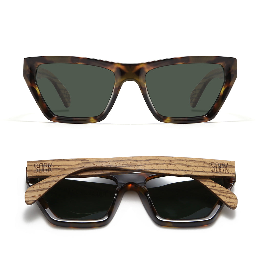 NILAA HONEY TORT l Graduated Brown Lens l Walnut Arms - Soek Fashion Eyewear New Zealand