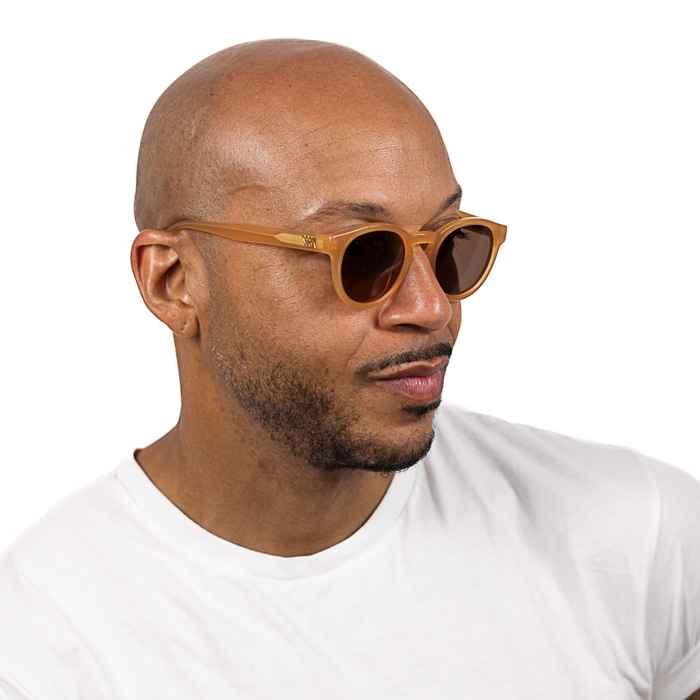 OTIS SAND - Bio Acetate Sand coloured Frame l Khaki Polarised Lens