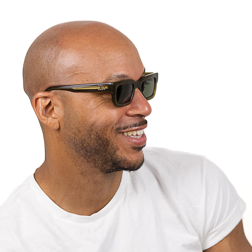 ROVE MOSS - Bio Acetate Khaki Frame l Black Polarised Lens