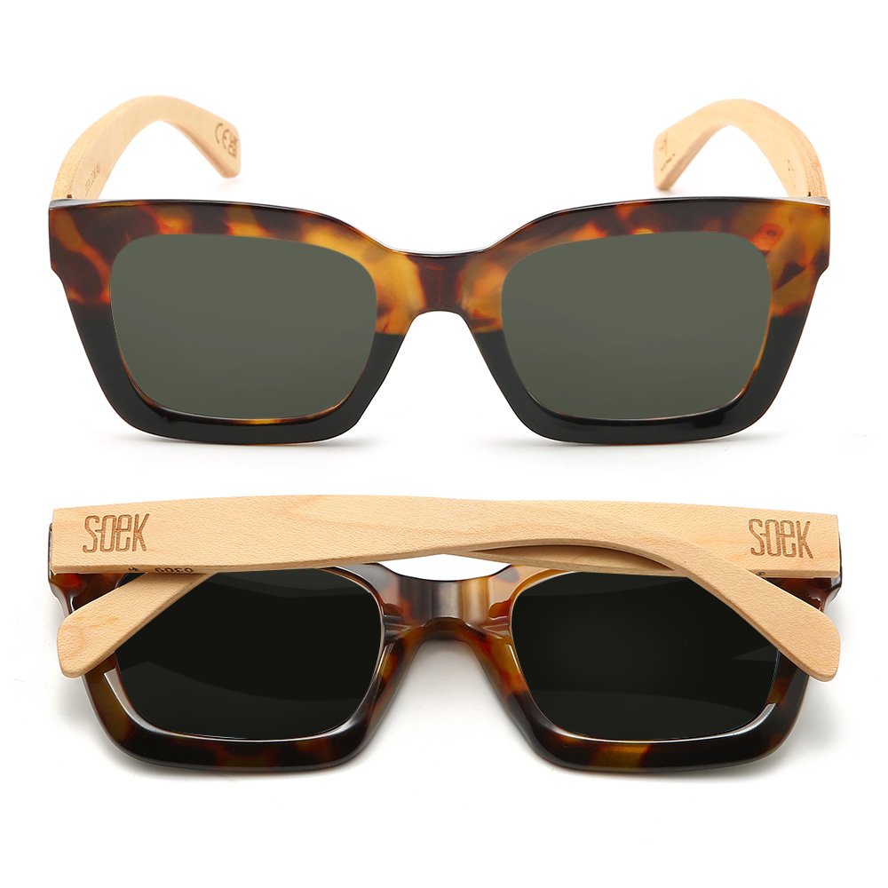 RIVIERA TOFFEE Black Graduated Lens l Walnut Arms